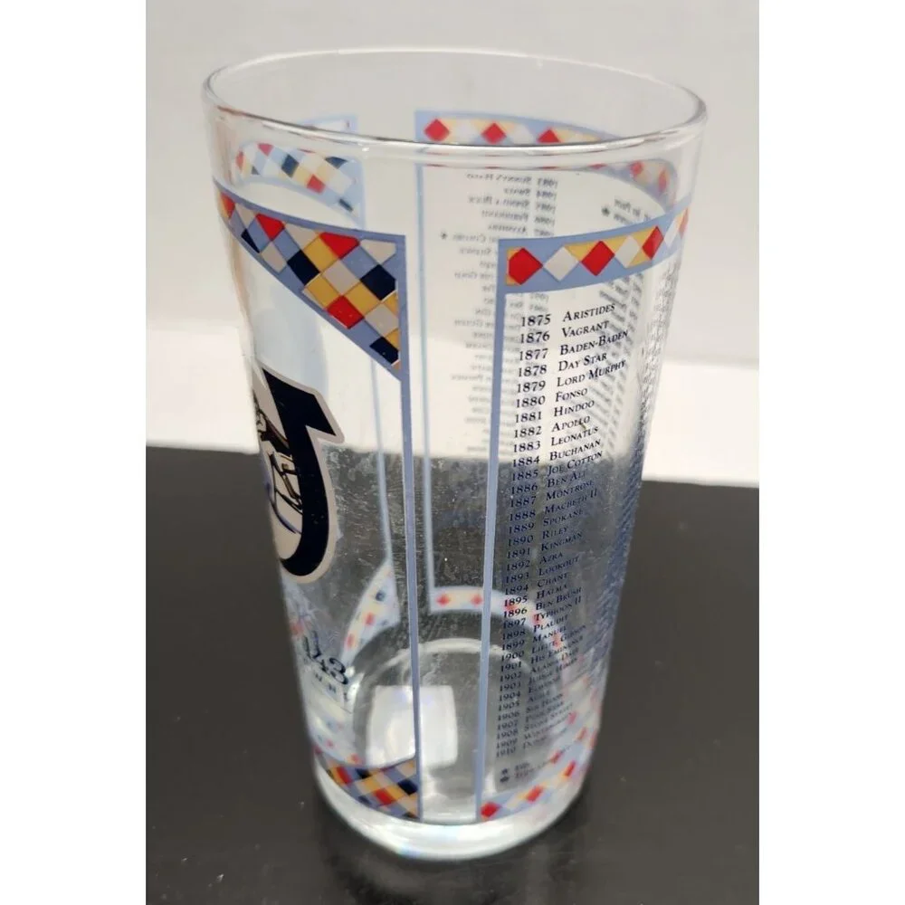 Kentucky Derby 2017 Official Collectible Glass With Previous Winners‎ List